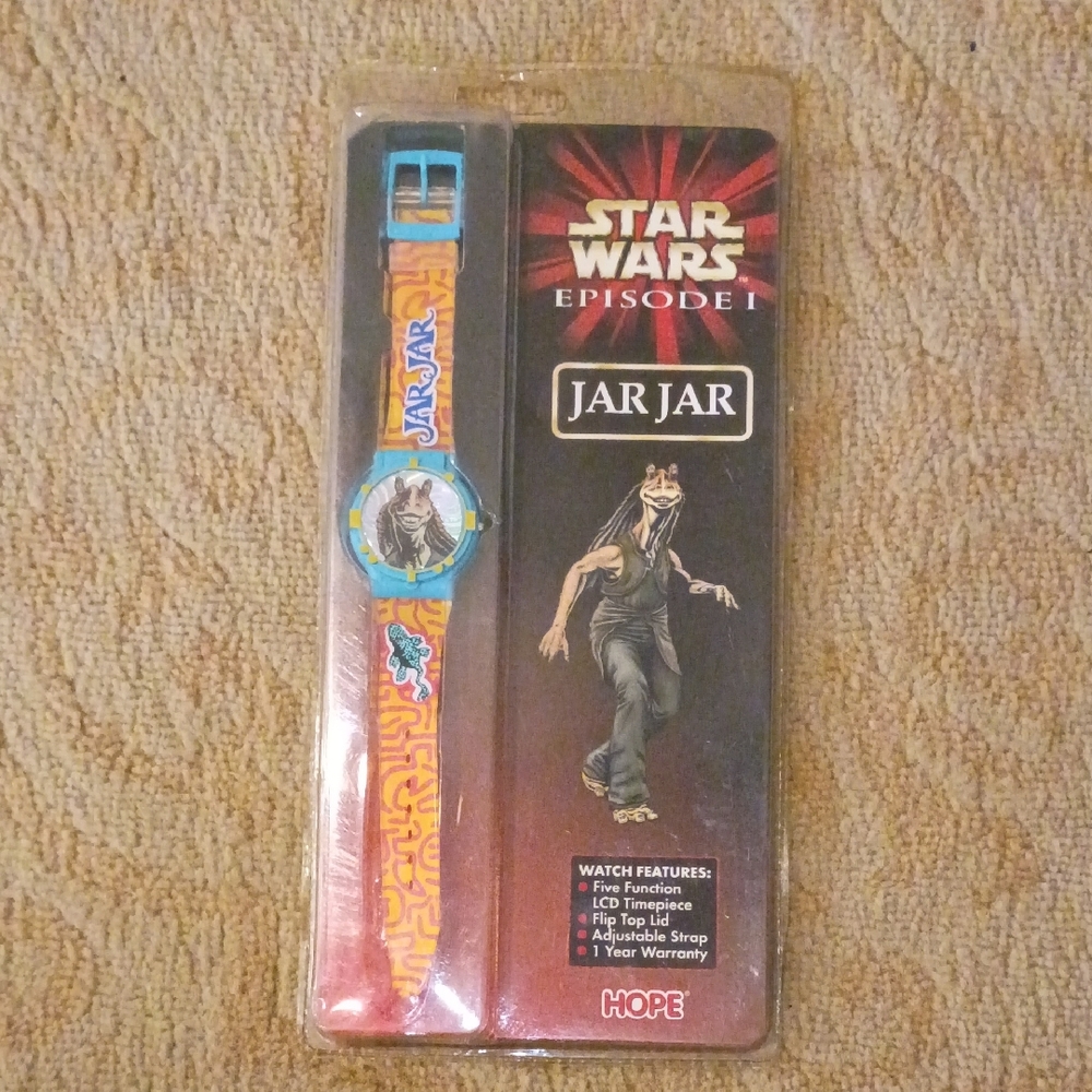Star Wars Kids Watch - Orange and Blue Jar Jar Design